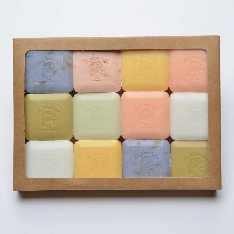 Gift Box with 12 Assorted Guest Soaps