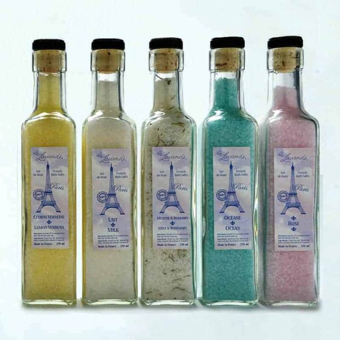French Bath Sea Salt Bottle
