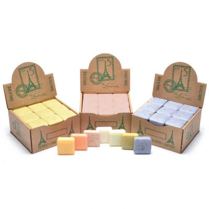 Eiffel Tower Display Box with 25g Guest Soaps Square